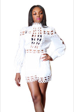 Load image into Gallery viewer, Dinner on the water- White romper - Khoris Kloset