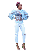 Load image into Gallery viewer, Oh you fancy huh-Pussy bow top - Khoris Kloset