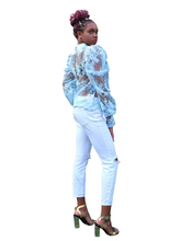 Load image into Gallery viewer, Oh you fancy huh-Pussy bow top - Khoris Kloset