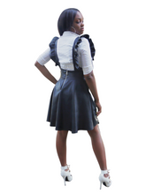 Load image into Gallery viewer, Corporate Spice-Frill detailed Pinafore - Khoris Kloset
