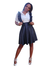 Load image into Gallery viewer, Corporate Spice-Frill detailed Pinafore - Khoris Kloset
