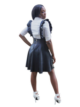Load image into Gallery viewer, Corporate Spice-Frill detailed Pinafore - Khoris Kloset
